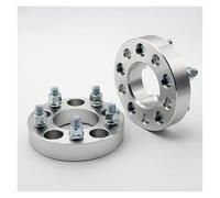 Ruedas Espaciadores 2 Espaciadores De Rueda Para Cherokee Para Es Para Valido Para Liberty 2002 Compatibles Con 25 30 35 40 50mm PCD 5x114.3 CB 71.6mm M1/2 Adaptador Espaciador Rueda(2PCS 25mm Silver)