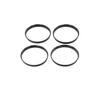 Ruedas Espaciadores 4 Anillos De Centrado Buje Coche 74.1 X 72.6 Mm Espaciadores Rueda Anillos Centrado Espaciador Central del Orificio Rueda Color Negro Adaptador Espaciador Rueda
