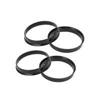 Ruedas Espaciadores 4 Anillos De Centrado De Cubo Rueda Universales para Coche De 57.1 Mm De Diámetro Interior Y 66.6 Mm Diámetro Exterior De Plástico ABS Negro Adaptador Espaciador Rueda(66.5-57.1)