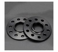 Ruedas Espaciadores Adaptadores Espaciadores Universales para Ruedas De Coche 2 Unidades Aleación De Aluminio PCD 5x100 5x112 CB 57.1mm 3 5 8 12 15 20mm Adaptador Espaciador Rueda(2PCS 15mm Black)