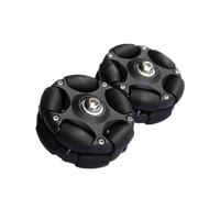 Ruedas fáciles de 5,8 cm para ruedas traseras plegables de bicicleta, accesorios flexibles, repuesto para deportes al aire libre, color negro