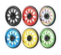 Ruedas fáciles de rodamiento CNC para bicicleta plegable Brompton, aleación de aluminio de alta resistencia para una mejor estabilidad (una pareja dorada)