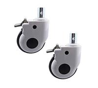 ruedas giratorias, 2 piezas, ruedas giratorias de goma, ruedas for equipos médicos, émbolo de rueda con instrumento de freno, rueda universal silenciosa(28x40mm)