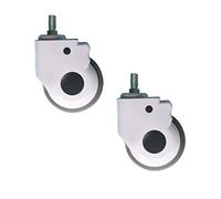 Ruedas giratorias, 2 piezas, tornillo de rueda for equipos médicos con freno, carrito con ruedas for muebles, silenciador de rueda Universal(5inch)