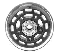 Ruedas giratorias de 3 pulgadas, ruedas de placa de servicio pesado, ruedas de patín, PU silenciosa con rodamiento 608zz para carrito, muebles, banco de trabajo