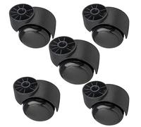 Ruedas giratorias de Alta Resistencia para sillas de Oficina - 5 Unidades de Ruedas silenciosas sin vástago de 5 cm para un rodamiento Suave. Reemplazo Sill