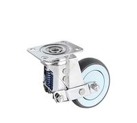 Ruedas giratorias de alta resistencia, Ruedas Rueda De Puerta Giratoria Ruedas De Placa De Fábrica for El Hogar Hardware De Resorte De Cerca, Material TPR, Doble Carga, Amortiguador Resistente