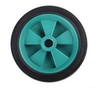 Ruedas giratorias de compresor de aire de 5 pulgadas, rodillos de repuesto antideslizantes que absorben los golpes con tornillos, 120 mm de diámetro, 13 mm de diámetro para bombas sin aceite (verde