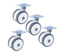 Ruedas giratorias de goma con freno, ruedas de repuesto, universales, giratorias 360 grados, súper silenciosas, for equipos médicos y de belleza, 4 unidades (freno) (color: freno)(Swivel)