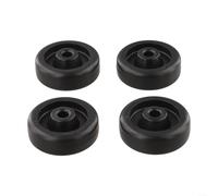 Ruedas giratorias de nailon para equipos de fitness, paquete de 4 unidades para cinta de correr y bicicleta estática para movilidad y protección del suelo (ID 8 mm)