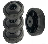 Ruedas giratorias de repuesto para compresor de aire de 115 x 28 x 13 mm, estructura de plástico grueso, absorción de impactos (4 piezas)