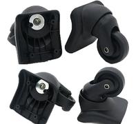 Ruedas giratorias de repuesto para reparación de maletas, ruedas giratorias para caja de aduanas de viaje W044 (un juego de 4 piezas)