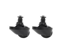 Ruedas Giratorias Delanteras, Compatible Con Dreame L10 Pro L10 Plus L10S Pro X10 X20 X30 X40 Ultra L20 Ultra L30 D9 1T D10s Pro Mova L300 L600 Part(2pc black)
