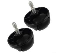 Ruedas giratorias delanteras de repuesto para Trouver E10/para Mova E20/E20 Plus Robot Aspiradoras Accesorios Negro (2 unidades)