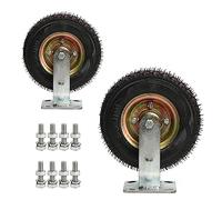 (Ruedas giratorias Grandes sin pinchazos, de 6", 8" y 10", Ruedas neumáticas, silenciosas, con absorción de Impactos, Doble rodamiento de Bolas, Ruedas antipinchazos, con Revestimiento de g