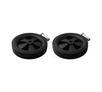 Ruedas giratorias para compresor de aire, 6 pulgadas, absorción de golpes, antideslizantes, silenciosas, con tornillos, paquete de 2, color negro