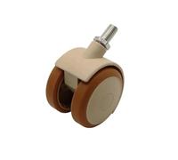Ruedas giratorias, Ruedas de repuesto con vástago de 2 ", ruedas giratorias roscadas for muebles con frenos, 90 libras, 4 Uds.,Movimiento flexible(M6)