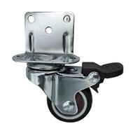 Ruedas giratorias universales de 4 Uds., ruedas for muebles de alta resistencia, ruedas silenciosas for mesa, silla, sofá con freno de seguridad(Silver,1.25 inch)