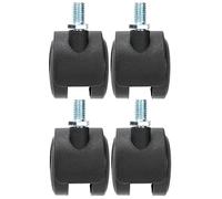 Ruedas giratorias universales WXCHISU con freno para muebles, giro de 360 grados, rodamiento silencioso, alta capacidad de carga, material de PU, ruedas duraderas para sillas de