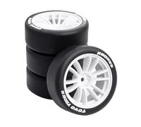 Ruedas hexagonales de 12 mm de 66 x 26 mm para 1/10 LC PTG-2R Tamiya 1/10 XV01 xv02 HSP MJX 10303 10304 xts-s10/ Rally Ford (blanco B)