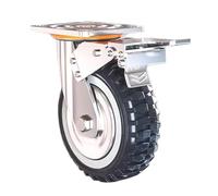 Ruedas Industriales, Ruedas For Trabajo Pesado, Ruedas Bloqueables Con Freno, Ruedas Giratorias De 360 grados, For Bancos De Trabajo(8inch)