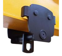 Ruedas laterales dobles de alta resistencia, carro de viga en I ajustable de 2200 lbs a 11000 lbs, for polipasto de garaje for viga en I recta y curva(11000lbs)