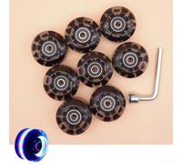 Ruedas LED de 58 mm para flash para patines cuádruple, paquete de 8 de 58