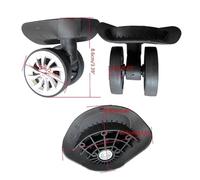 Ruedas Maleta 2 Pares de Ruedas for Maletas con A09 A57, silenciosas, giratorias a Izquierda y Derecha, Bricolaje, Piezas Repuesto(Bronze)