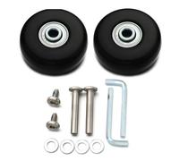 Ruedas Maleta,Repuesto de Ruedas Juego de ruedas deslizantes silenciosas for equipaje de viaje, piezas de reparación de maletas, Kit de reparación de ejes Dia.40/45/50/60/70/75/80/90/100, 1 Juego(75mm