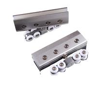 Ruedas Mampara Ducha 1 pieza de puerta corrediza con rueda colgante, abrazadera de vidrio, accesorios de baño, polea deslizante