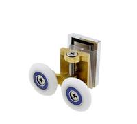 Ruedas Mampara Ducha 1 pieza de rodillos for puerta de ducha, todos de cobre, con doble rueda deslizante y rodamientos de bolas, reemplazo de ruedas de arriba a abajo.(Up)
