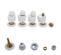 Ruedas Mampara Ducha 4 piezas de ruedas for mamparas de ducha, rieles y guías, diámetro de rueda de 19, 23, 25, 27 o 29 mm, polea antigua for baño, riel de vidrio Ruedas Para Mamparas De Ducha(19mm)