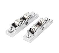 Ruedas Mampara Ducha 4 Uds 77/88 tipo polea de ventana Push-pull aleación Zinc ángulo ajuste equilibrio doble rueda(88 Concave Wheel)