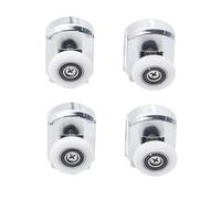 Ruedas Mampara Ducha 4pcs-8pcs/set Double Top And Single Bottom Chromed Zinc-Alloy Sliding Shower Cabin Pulleys Wheel Runner Door Rollers Ruedas Para Mamparas De Ducha(DW-118-4PCS-Down,DW-118-25MM)