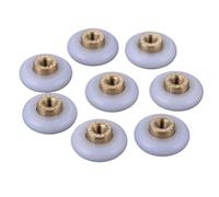 Ruedas Mampara Ducha 8 piezas de rodillos for puertas de ducha de baño/ruedas de rieles, poleas de 18 mm de diámetro, pieza de repuesto for mamparas de ducha, cabinas de ducha Ruedas Para Mamparas De