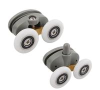 Ruedas Mampara Ducha Lote de 8 poleas for cabinas de ducha, rodillos, ruedas y poleas, diámetro de 23 mm/25 mm, distancia entre orificios de 26 mm Ruedas Para Mamparas De Ducha(Diameter 25mm)