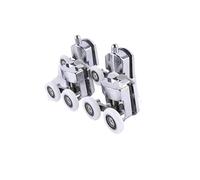 Ruedas Mampara Ducha Rodillos For Mampara De Ducha De 23 Mm, 25 Mm Y 27 Mm, De Aleación De Zinc, con Rodamientos De Doble Rueda, De Repuesto(2-upper2-down,27mm)