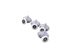 Ruedas Mampara Ducha Rueda de corredor polea emergente única nailon, ovalada, 23mm, 25mm, cabina ducha, puerta corrediza vidrio, 4/8 Uds(4pcs Bottom,25mm)