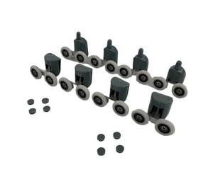 Ruedas Mampara Ducha Ruedas for mamparas de ducha de aleación de zinc con rodamientos de bolas, poleas, rodillos y ruedas, diámetro de rodamiento: 19 mm, 20 mm, 23 mm, 25 mm y 27 mm Ruedas Para Mampar