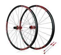 Ruedas MTB 26/27,5/29 Pulgadas Juego De Ruedas para Bicicleta De Montaña Llanta De Aleación De Aluminio 24H Rueda Delantera Y Trasera De Liberación Rápida para Cassette 7-12s(Rosso,29")