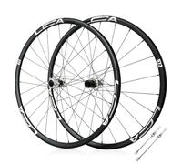 Ruedas MTB 26/27,5/29 Pulgadas Juego De Ruedas para Bicicleta De Montaña Llanta De Aleación De Aluminio 24H Rueda Delantera Y Trasera De Liberación Rápida para Cassette 7-12s(Silver,29")