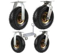 Ruedas Neumáticas De Repuesto, Rueda Giratoria De 6/8/10", Tranquila Y Fácil De Deslizar, Con Montaje De Vástago Roscado, Ruedas Muebles Industrial, Para Carro Móvil, Roulettes Roues