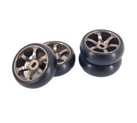 Ruedas Neumático para WLtoys 284131 K969 K979 K989 K999 P929 P939 | 1/28 neumáticos y llantas de 25mm de compuesto duro para deslizamientos más suaves y control precis. RC