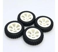 Ruedas Neumático para WLtoys 284131 K969 K979 K989 K999 P929 P939 | 1/28 neumáticos y llantas de 25mm de compuesto duro para deslizamientos más suaves y control precis. Juego Ruedas RC