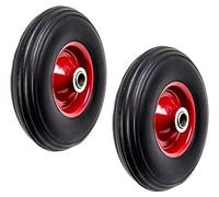 Ruedas para Carretilla, Goma Maciza, 3.5-4", 350-4", 220x50mm, 2 Unidades
