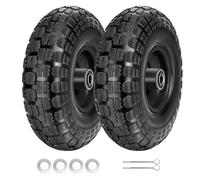 Ruedas para carro 4.10/3.50-4 neumáticos de goma sólida, 4.10/3.50/4 para camión de mano, carro de jardín, carro utilitario, flecha de rueda, generador, 260 x 85 mm