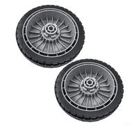 Ruedas para cortacésped de 8 x 2 pulgadas para Honda HRR216 HRS216 HRT216, juego de neumáticos delanteros y traseros con kit de engranajes 12T sustituye a 44710-VL0-L02ZB (2 ruedas delanteras)