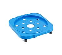 Ruedas para cubos de basura, cochecito de botella de agua con ruedas de bloqueo, cochecito de planta rodante de 360 grados, para almacén, taller, jardín, balcón, hogar, cocina, garaje, sótano