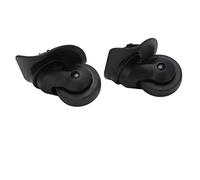 Ruedas para Maleta con Ruedas Negras A52, Ruedas Giratorias Silenciosas de Repuesto con Tornillos de Instalación para Maleta, Hechas de Material PP+Pet de, Silenciosas,