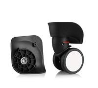 Ruedas para Maletas，Ruedas Ruedas de Repuesto for Maletas con silenciador Giratorio de 360 Grados, repuestos for reparación de Maletas (W134#) (Gris)(Black)